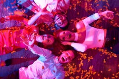 Young People on Party Floor royalty free stock photos Young People on Party Floor royalty free stock photos