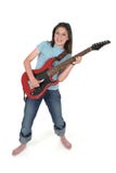 Young Pre Teen Girl Playing Guitar 3 Royalty Free Stock Images Young Pre Teen Girl Playing Guitar 3 Royalty Free Stock Images