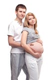 Young Pregnant Couple Stock Photos