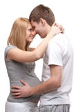 Young Pregnant Couple Stock Photography