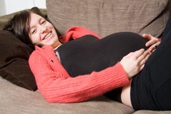 Young Pregnant Woman Stock Photos