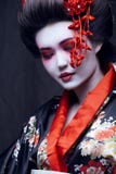 Young Pretty Geisha In Kimono Stock Image