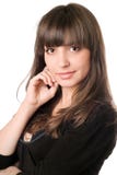 Young sexy brunette in black Stock Photos Young sexy brunette in black Stock Photos