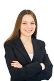 Young Smiling Woman In A Business Suit Royalty Free Stock Photo