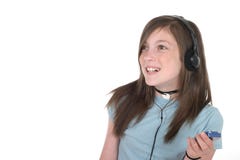 Young Teen Girl Listening To Music 5 Stock Photography Young Teen Girl Listening To Music 5 Stock Photography