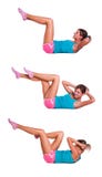 Young Woman Do Exercises For Abdominal Muscles Royalty Free Stock Photo