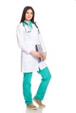 Young Woman Doctor or Nurse with Laptop stock image Young Woman Doctor or Nurse with Laptop stock image