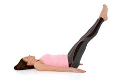 Young woman doing yoga asana, Ardha Halasana ,Half Plough Pose stock photography Young woman doing yoga asana, Ardha Halasana ,Half Plough Pose stock photography