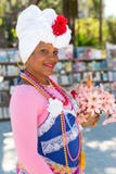 Young woman dressed with typical clothes in Havana Stock Photo Young woman dressed with typical clothes in Havana Stock Photo