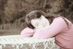 Young Woman Duotone Effect Royalty Free Stock Photo