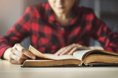 Young woman is reading book stock images Young woman is reading book stock images
