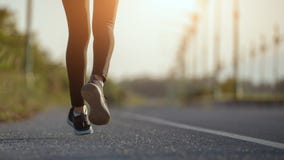 Young woman runner running on city bridge road, Young fitness woman runner athlete running at road royalty free stock images Young woman runner running on city bridge road, Young fitness woman runner athlete running at road royalty free stock images