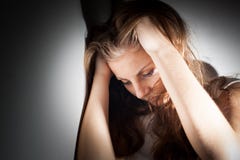 Young woman suffering from a severe depression royalty free stock photo Young woman suffering from a severe depression royalty free stock photo