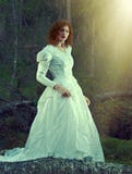 Woman the mystical forest royalty free stock photography Woman the mystical forest royalty free stock photography