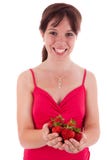 Young Woman With Fruit Royalty Free Stock Images