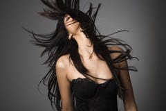Young Woman With Long Hair. Royalty Free Stock Photo Young Woman With Long Hair. Royalty Free Stock Photo