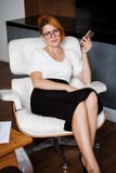 Young woman working in the office royalty free stock photos Young woman working in the office royalty free stock photos