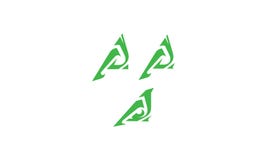 Abstract eye monster logo icon vector stock illustration Abstract eye monster logo icon vector stock illustration