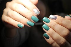 Youth manicure design stock photo Youth manicure design stock photo
