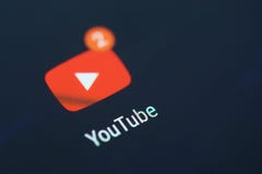 Youtube application icon with new videos