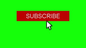 Youtube channel subscribe button, like button and notification bell being clicked