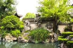 Yu Yuan Gardens, Shanghai, China stock afbeeldingen Yu Yuan Gardens, Shanghai, China stock afbeeldingen