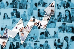 Złożony wizerunek wskazuje up czerwona strzała zdjęcie stock Złożony wizerunek wskazuje up czerwona strzała zdjęcie stock