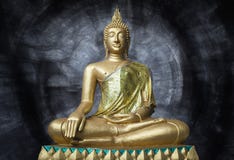 Złota Buddha statua w Sara Buri, Tajlandia Zdjęcia Royalty Free Złota Buddha statua w Sara Buri, Tajlandia Zdjęcia Royalty Free