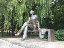 Zabytek maksymy Gorky park w Minsk obraz stock Zabytek maksymy Gorky park w Minsk obraz stock