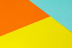 Zachte blauwe, gele en oranje achtergrond Kleurrijke textuur Minimaal concept Creatief concept Pop-art stock afbeeldingen Zachte blauwe, gele en oranje achtergrond Kleurrijke textuur Minimaal concept Creatief concept Pop-art stock afbeeldingen