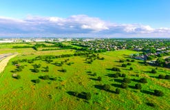 Zadziwiający Ptasi ` s oka widok nad rancho rolną ziemią w Teksas wzgórza kraju Austin Teksas fotografia royalty free Zadziwiający Ptasi ` s oka widok nad rancho rolną ziemią w Teksas wzgórza kraju Austin Teksas fotografia royalty free