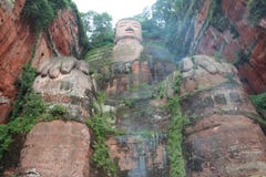 Zahl von Buddha in Leshan des Porzellans stockfotos Zahl von Buddha in Leshan des Porzellans stockfotos
