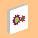 Zahnrad-Computersymbol vektor abbildung Zahnrad-Computersymbol vektor abbildung