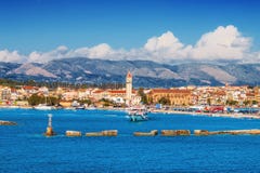 Zakynthos-Stadt morgens lizenzfreie stockbilder Zakynthos-Stadt morgens lizenzfreie stockbilder