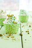 Zamarznięty jogurt z świeżą pistacją zdjęcie royalty free Zamarznięty jogurt z świeżą pistacją zdjęcie royalty free