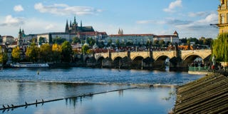 zamek Charles Prague mostu obrazy royalty free zamek Charles Prague mostu obrazy royalty free