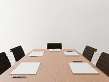 Zamyka w górę pustego pokoju konferencyjnego obraz stock Zamyka w górę pustego pokoju konferencyjnego obraz stock