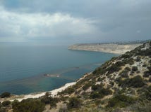 The beautiful Zapallo Bay Episkopi Beach Limassol in Cyprus