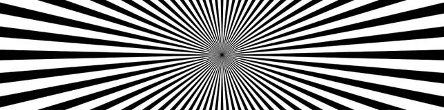 Zbiegać się linie, starburst, sunburst tło w szerokim formacie ilustracji Zbiegać się linie, starburst, sunburst tło w szerokim formacie ilustracji