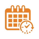 Zeitplan-Ikone/Timer-Ikone stock abbildung Zeitplan-Ikone/Timer-Ikone stock abbildung