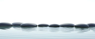 Zensteine im Wasser auf mit großem Bildschirm vektor abbildung Zensteine im Wasser auf mit großem Bildschirm vektor abbildung