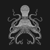 Zentangle estilizó el pulpo blanco Illustr dibujado mano del cordón stock de ilustración Zentangle estilizó el pulpo blanco Illustr dibujado mano del cordón stock de ilustración