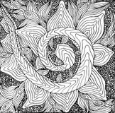 Zentangle hand drawn monochrome background royalty free illustration Zentangle hand drawn monochrome background royalty free illustration