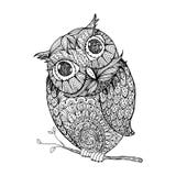 Coloring page book - owl stock vector. Illustration of drawing - 20588568