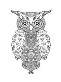 Zentangle Stylized Eagle Owl Head. Tribal Sketch For Tattoo Or T-shirt ...