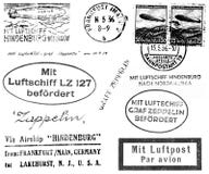 Zeppelin Related Postmarks Royalty Free Stock Image Zeppelin Related Postmarks Royalty Free Stock Image
