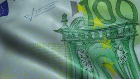 Zerknittert hundert Euro Bill Banknote Obverse Zerknittert hundert Euro Bill Banknote Obverse