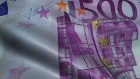 Zerknitterter fünfhundert Euro Bill Banknote Obverse Zerknitterter fünfhundert Euro Bill Banknote Obverse