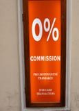 A zero percent commission Stock Images A zero percent commission Stock Images