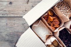 Zero Waste Food Storage Eco Bag Top View royalty free stock images Zero Waste Food Storage Eco Bag Top View royalty free stock images